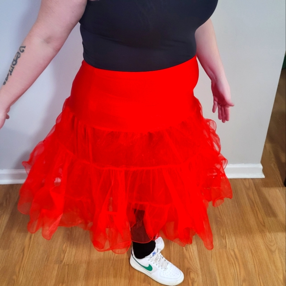 2XL Grace Karin Red Petticoat